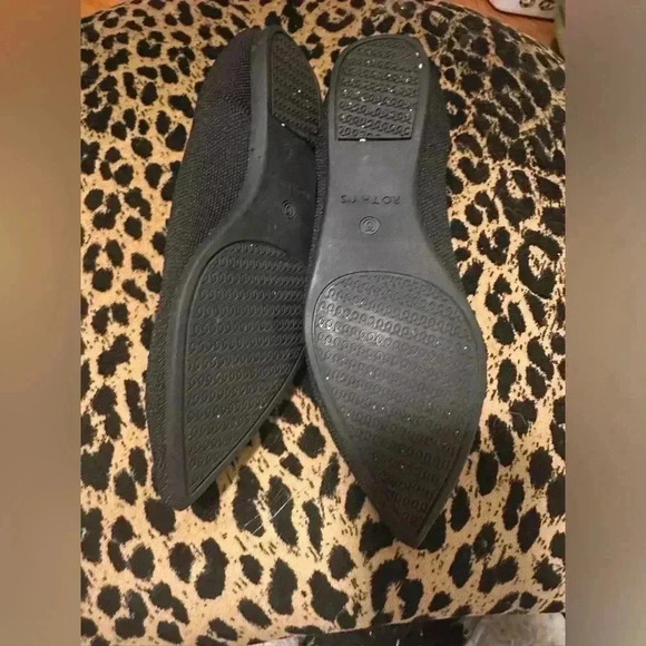 Rothy's Black Blue Pointed Toe Ballet Flats 7.5 - Picture 3 of 8